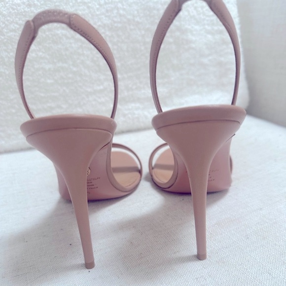 NEW Aquazzura So Nude High Heel Sandal Beige Leather 39 (US 8.5-9) $790 Retail - Picture 9 of 15